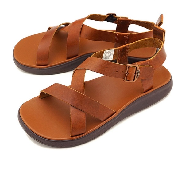 chaco leather sandals mens